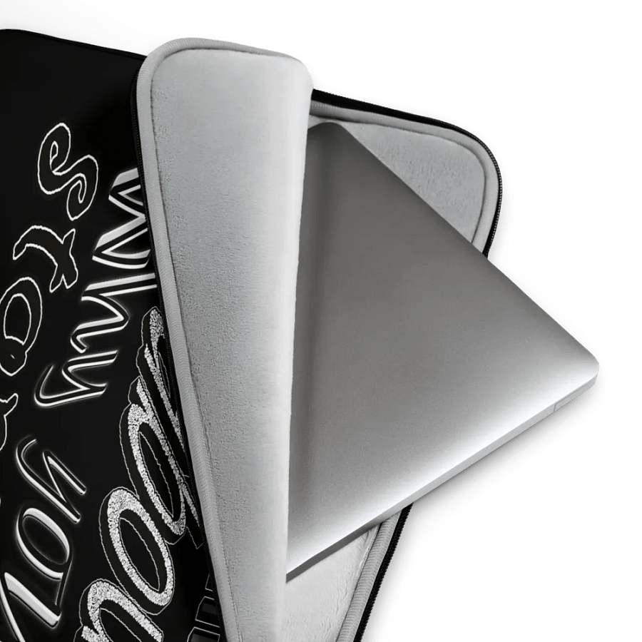 When you feel like quitting think about why you started - Black - Laptop Sleeve product image (3)