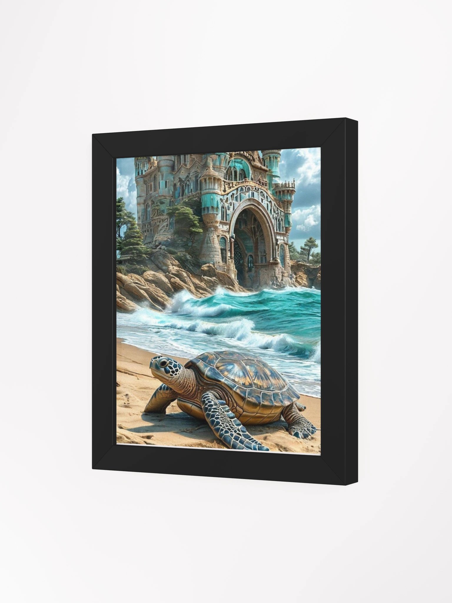Mystical Turtle Castle Framed Poster product image (3)