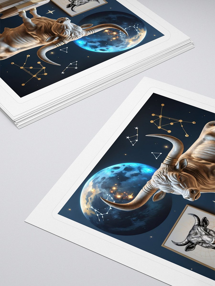 Taurus Constellation Bull Kiss Cut Stickers product image (4)