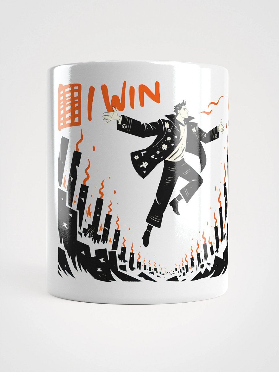 I Win Flame Art Print – Bold Triumphant Glossy Mug product image (6)
