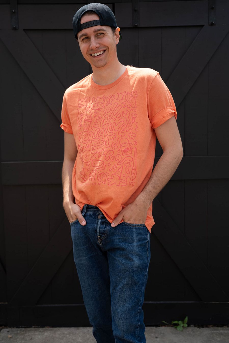 CREATIVE CHAOS T-Shirt - Red txt product image (3)