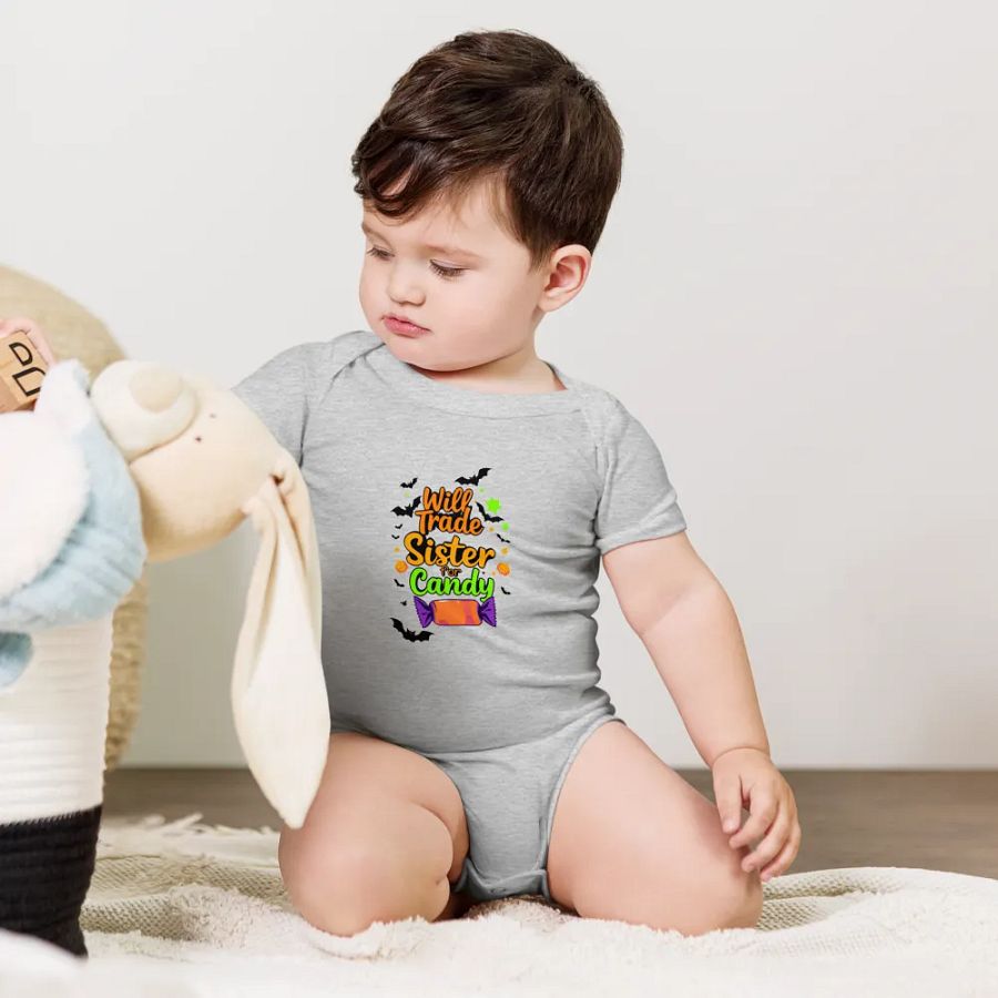 Will Trade Sister For Candy Baby Romper Onesie product image (5)