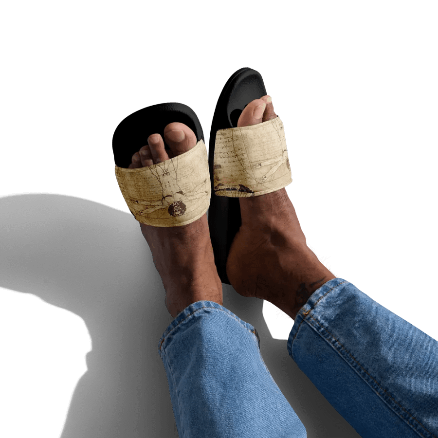 The Vitruvian Man - Men's Slides product image (4)