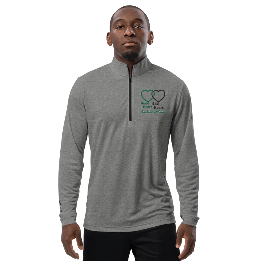 Copy of Good Heart Choices Quarter-Zip PulloverEcoAdidas Quarter Zip Pullover – Where Sustainability Meets Performance product image (7)