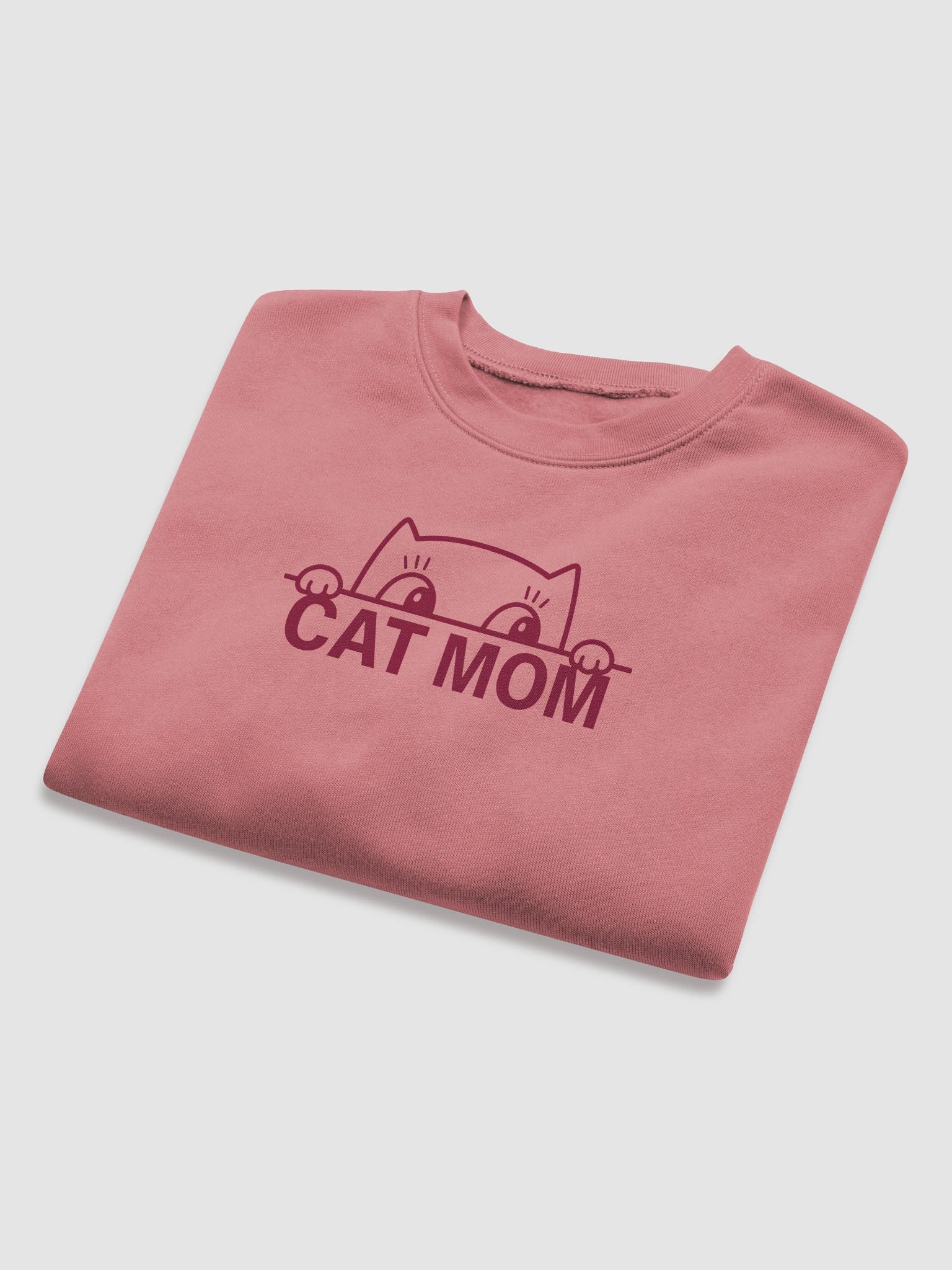 Funny Cat Mom Crop Top – Playful Peeking Kitty Pet Lover Shirt product image (8)
