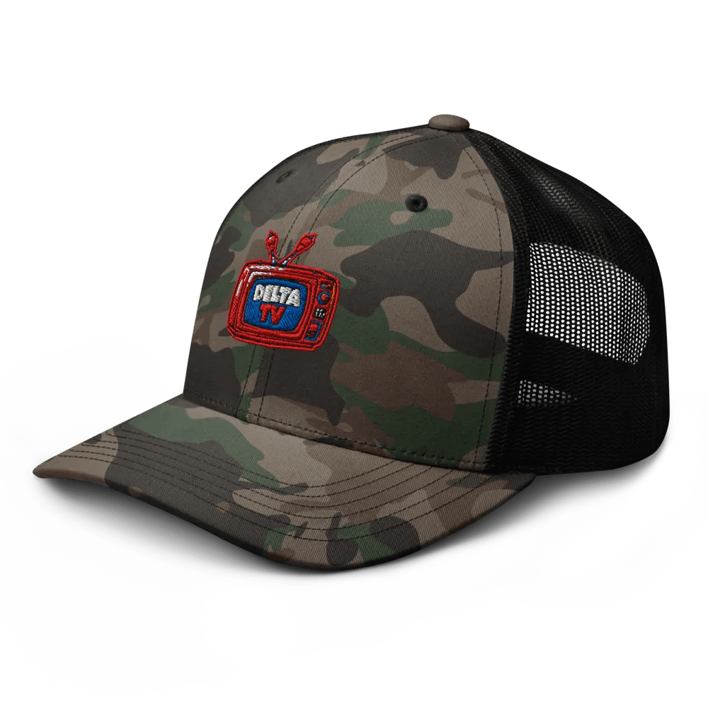 DeltaTV Logo Camo Trucker Hat product image (2)