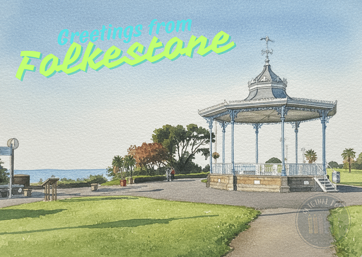 Greetings from Folkestone Postcard - Bandstand product image (1)