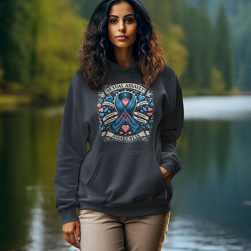 Sexual Assault Awareness - Unisex Heavy Blend™ Hooded Sweatshirt