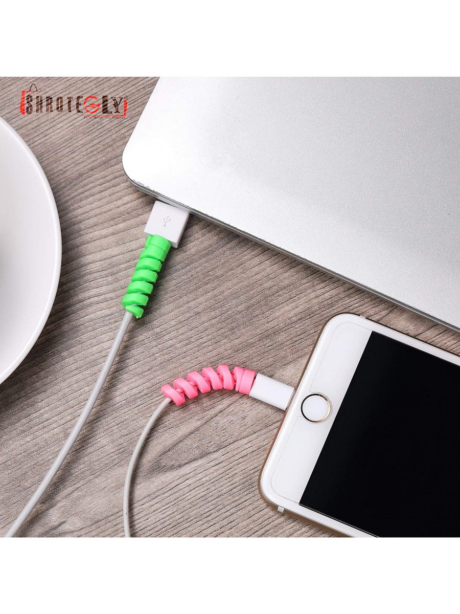 Spiral Wires Data Cable Protector ( 4 CM ,Multicolour ) 30 Pieces product image (3)