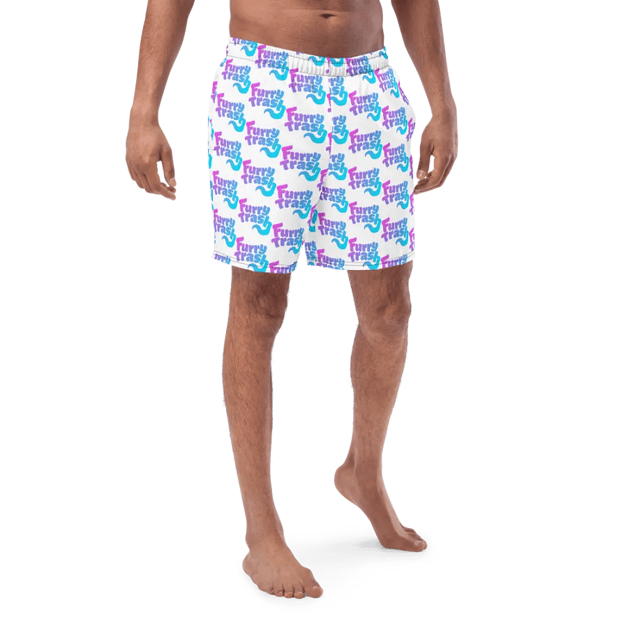 Patterned Swimtrunks - White product image (5)