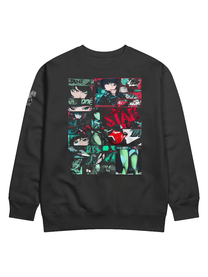 Premium Jane Doe "STAB!" Design Sweatshirt with Shoulder Print Zenless Zone Zero product image (4)