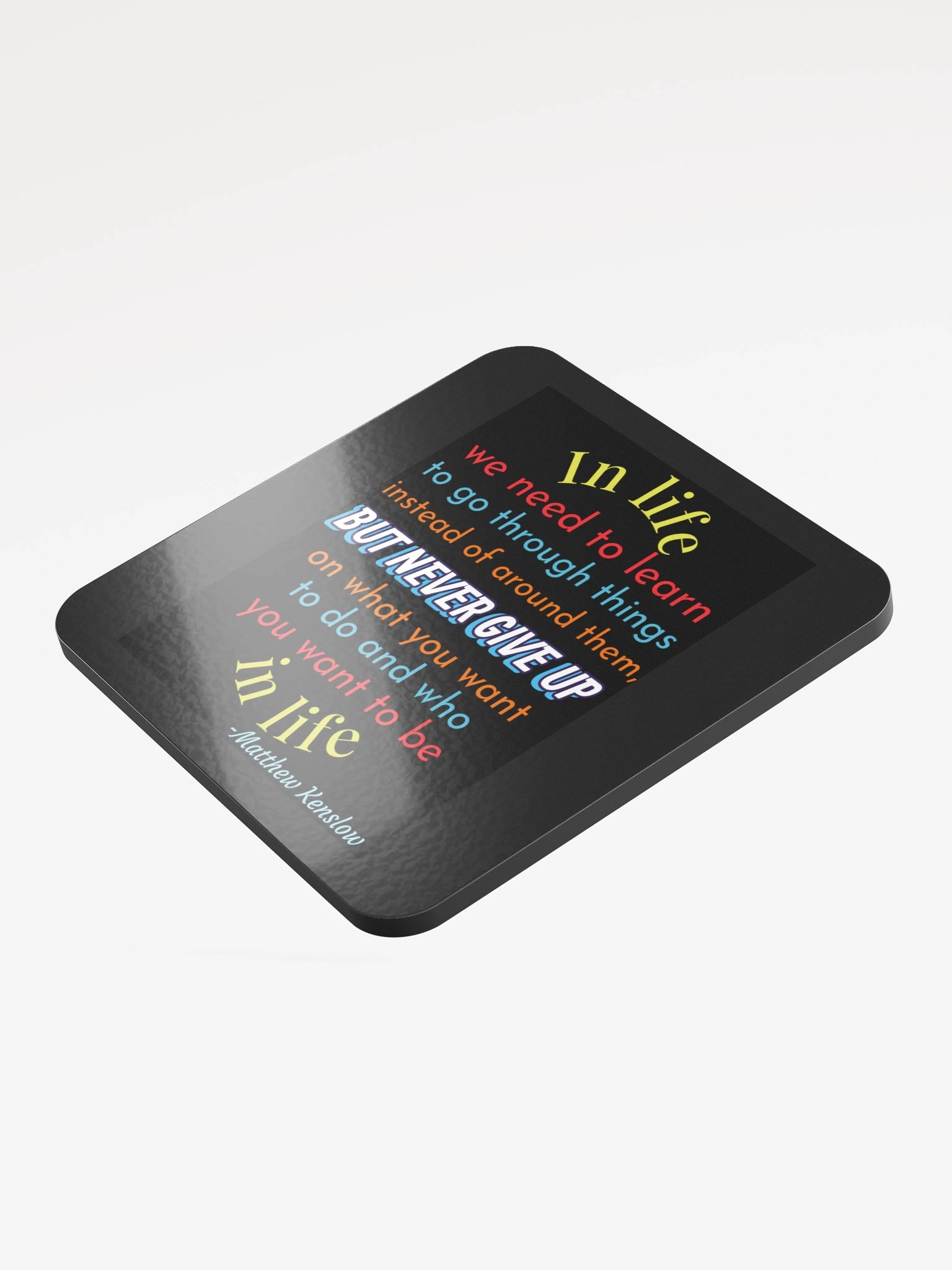 Glossed Cork Coaster [Quote 7] product image (3)
