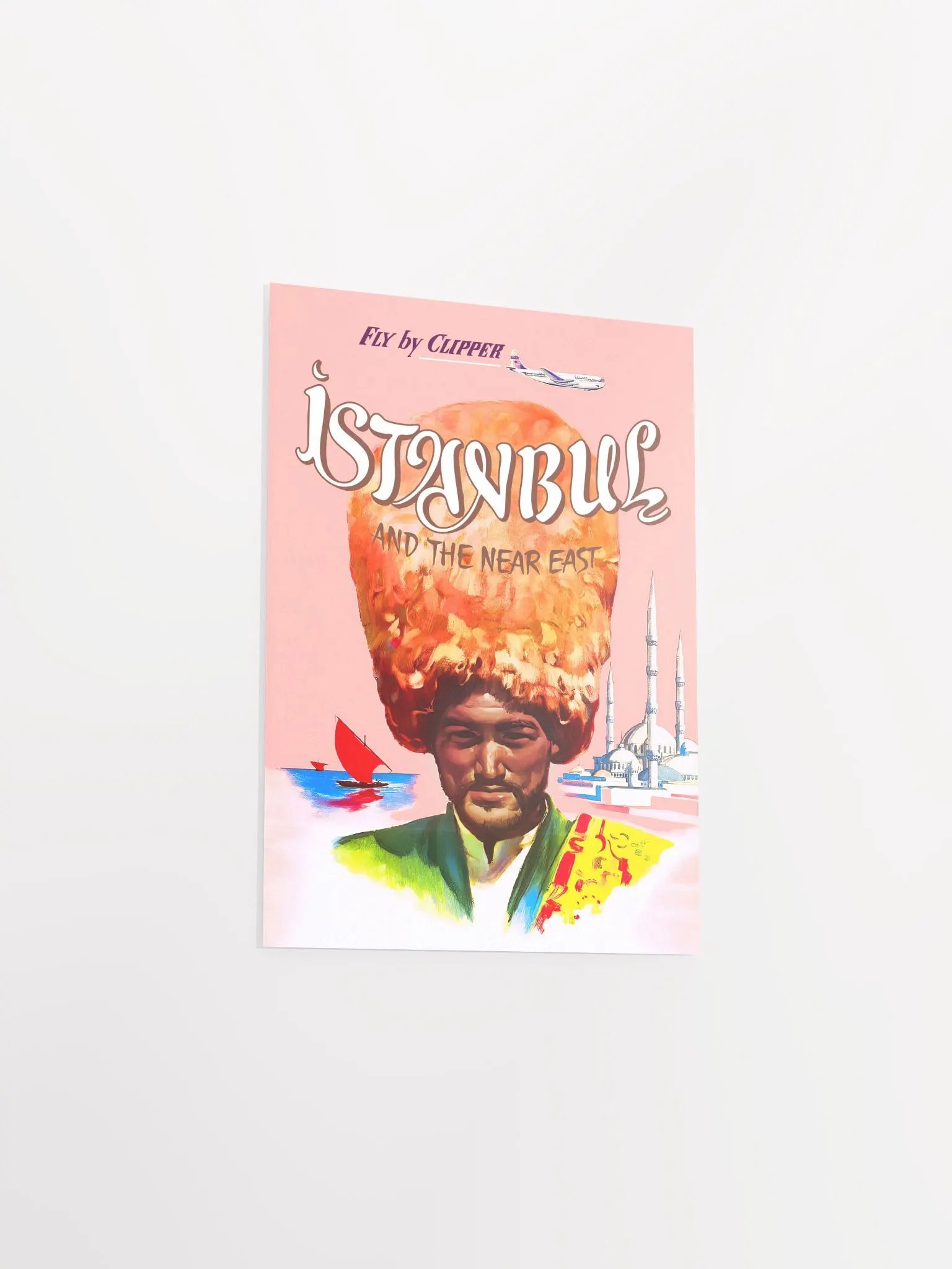 Istanbul, Turkey, 1950s — retro vintage travel poster product image (8)