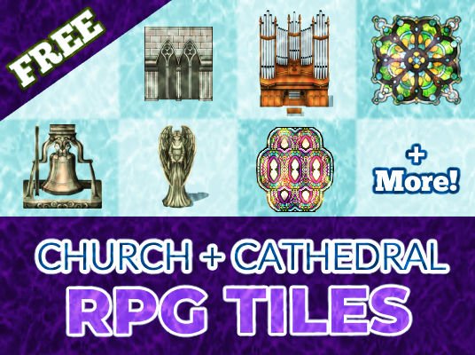 FREE RPG Maker Church and Cathedral Tiles product image (1)
