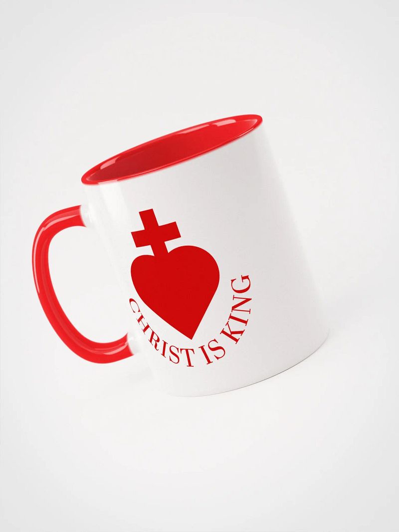 Christ Is King Mug White/Red