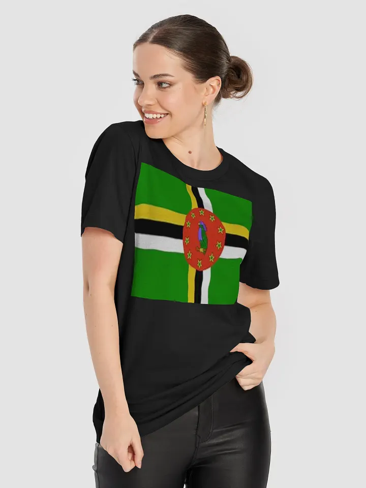 Exclusive Unisex Dominica Flag Graphic Tee by Graphic Grove - Supersoft Cotton product image (1)