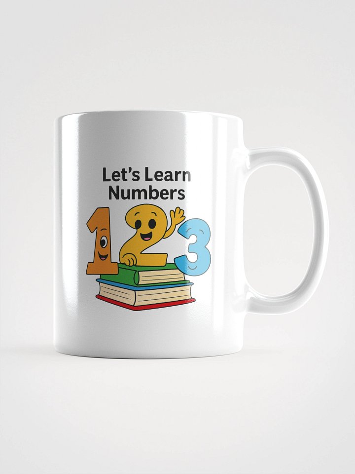 Smiling Numbers White Glossy Mug product image (2)