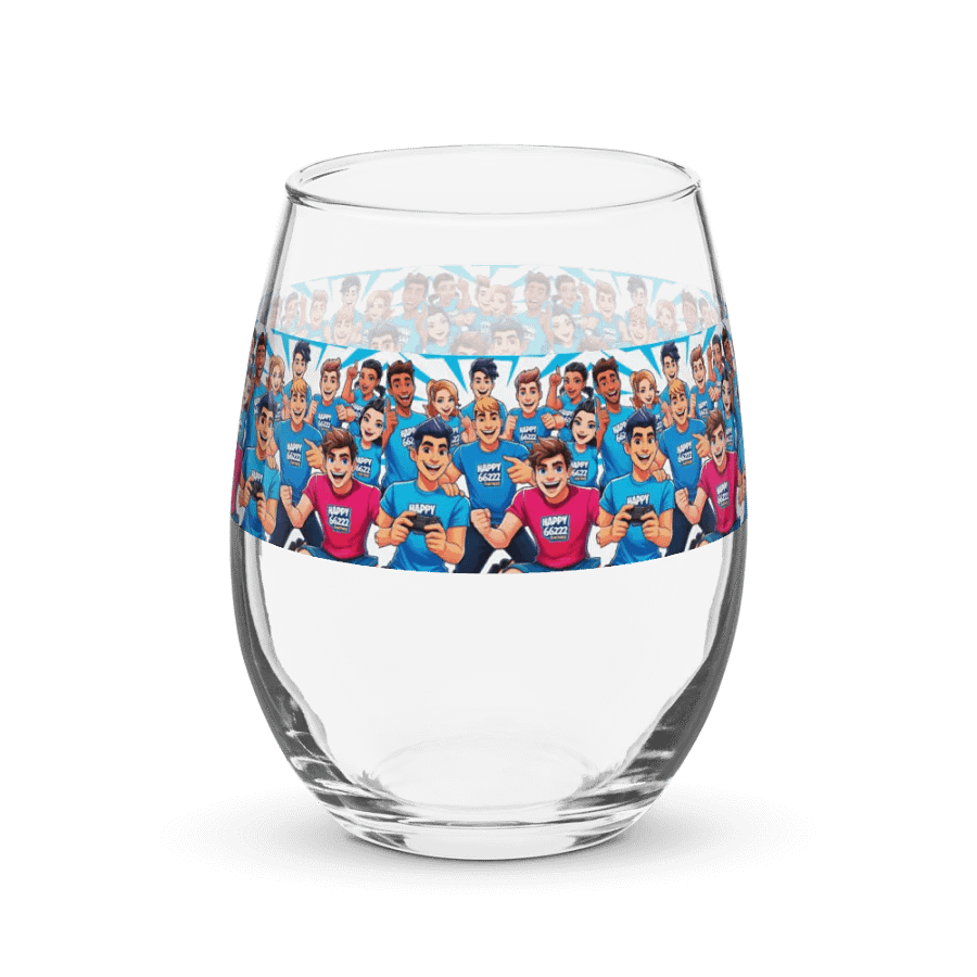 Charming Cartoon Stemless Wine Glass product image (1)