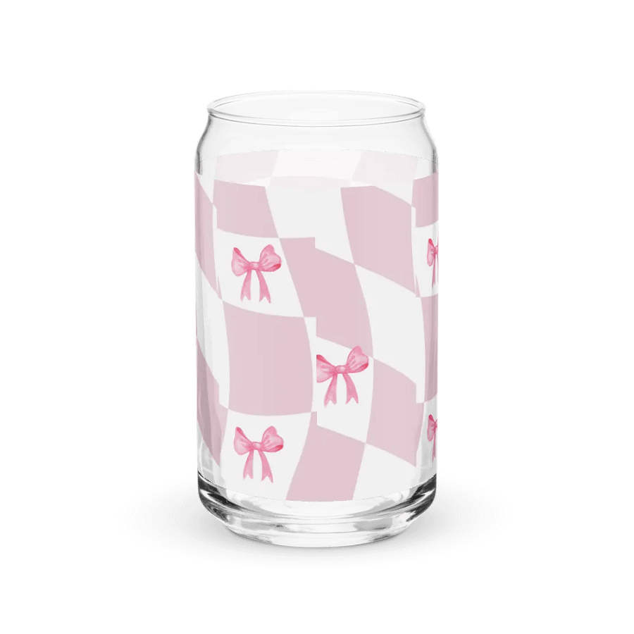 Pink Bows Can-Shaped Glass product image (6)