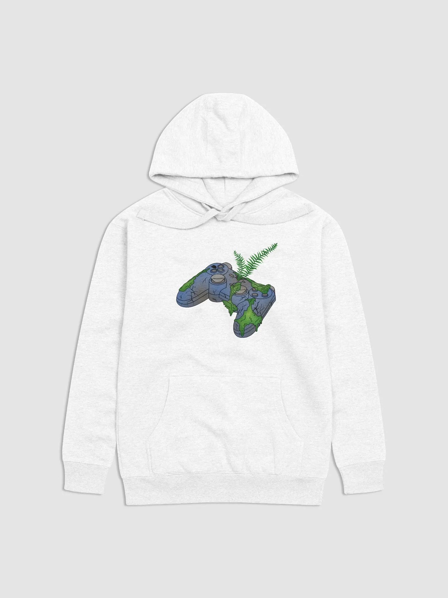 Mossy Gaming Controller Hoodie | Unisex Cotton Hoodie product image (2)