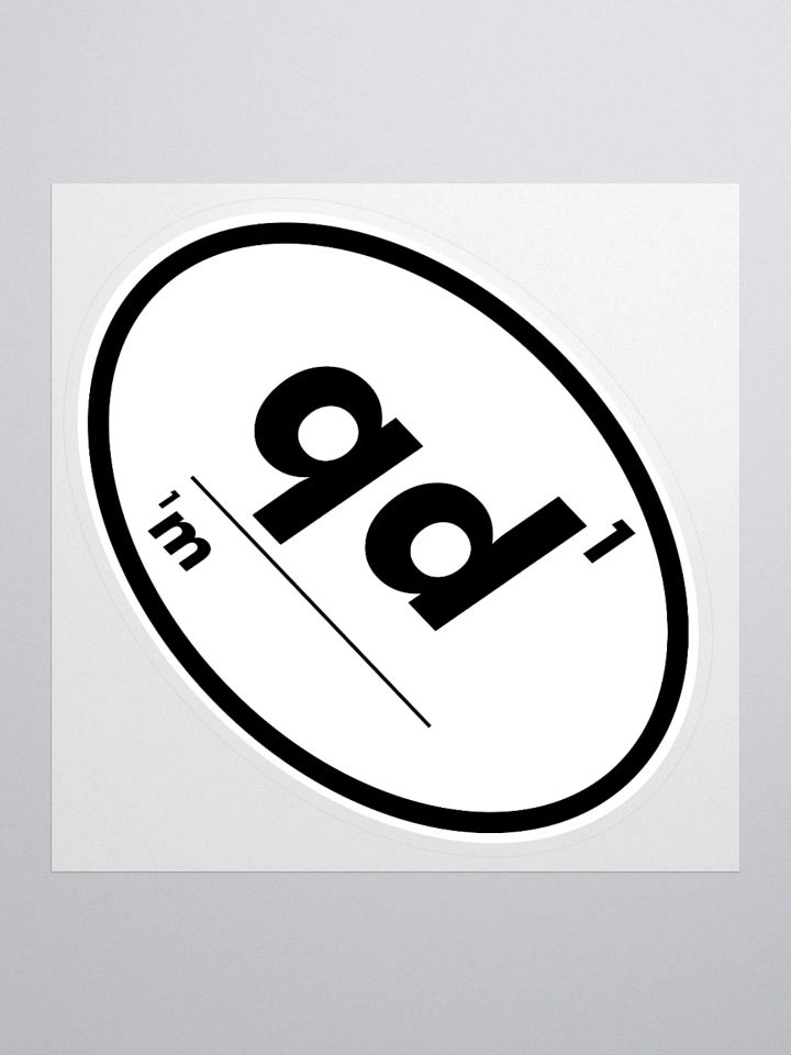 Omnibio Lab Qualitative Data Matters QD1/1M Simple Oval Kiss Cut Stickers product image (2)