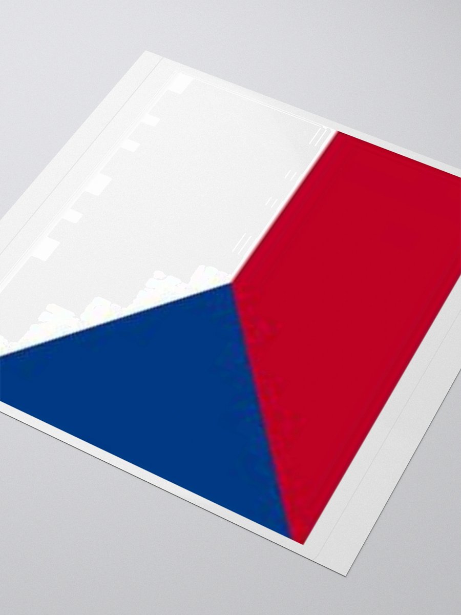 Czech Republic Flag Sticker | Red White Blue Design | Durable Vinyl | 3 Sizes product image (7)