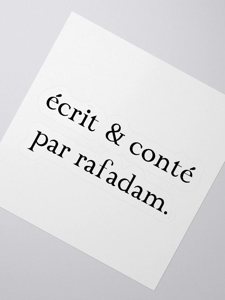 Stickers "écrit & conté par rafadam." product image (6)