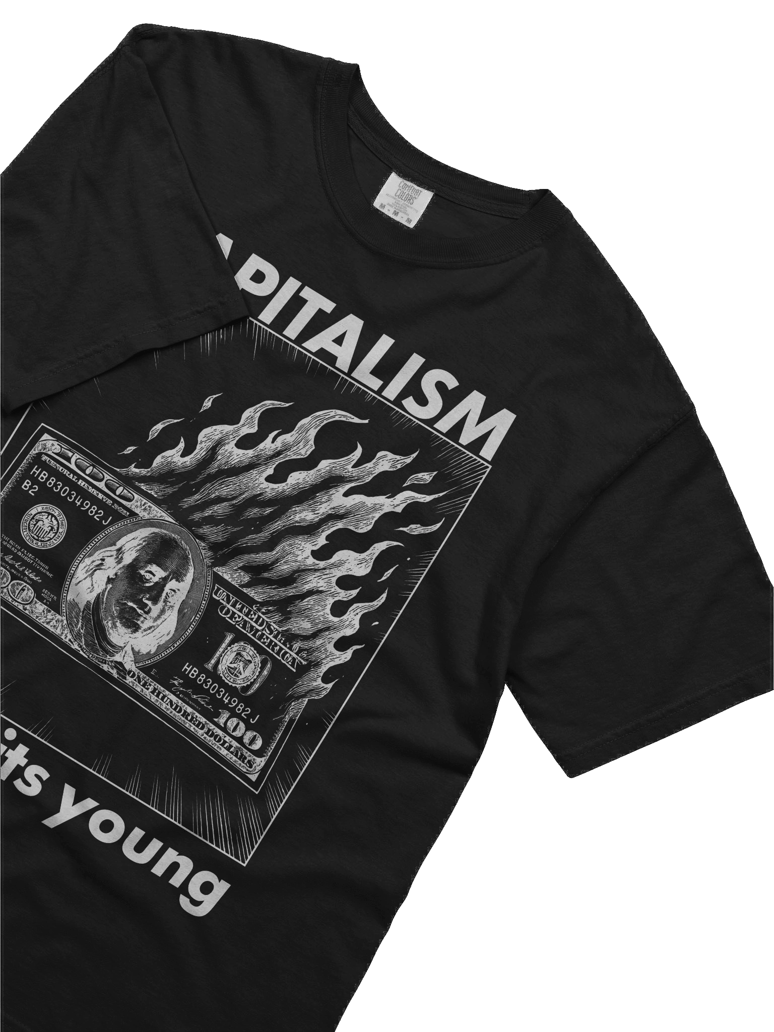 Capitalism Eats its Young Dark-Mode Tee product image (3)