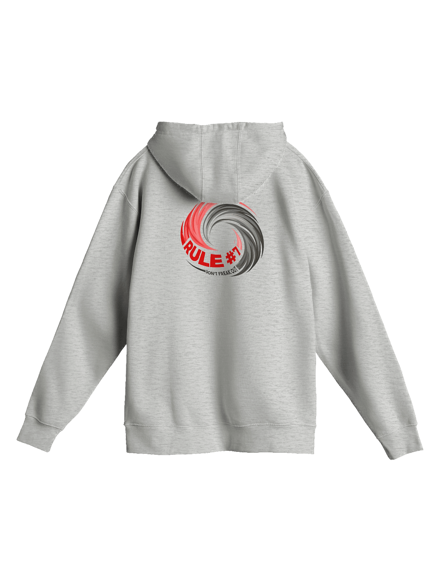 Rule #7 Hoodie Pewter and Red product image (9)