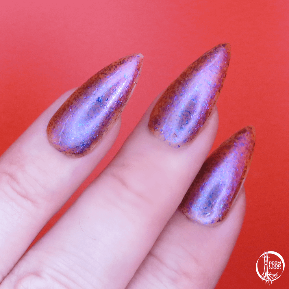 ARCANUM VITALIS - Colorshift Red-Orange Violet-Blue Flakie Nail Polish product image (2)