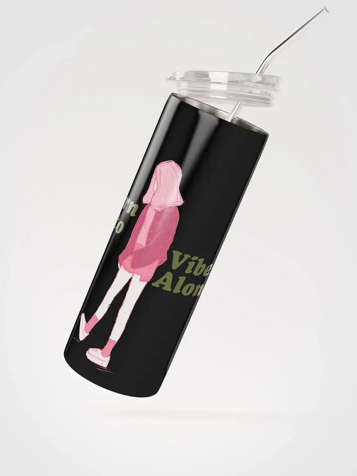 Vibin' Alone Stainless Steel Tumbler product image (4)