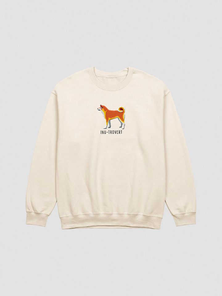 Inu-Trovert Sweatshirt (Embroidered) of a Japanese Akita Inu product image (13)