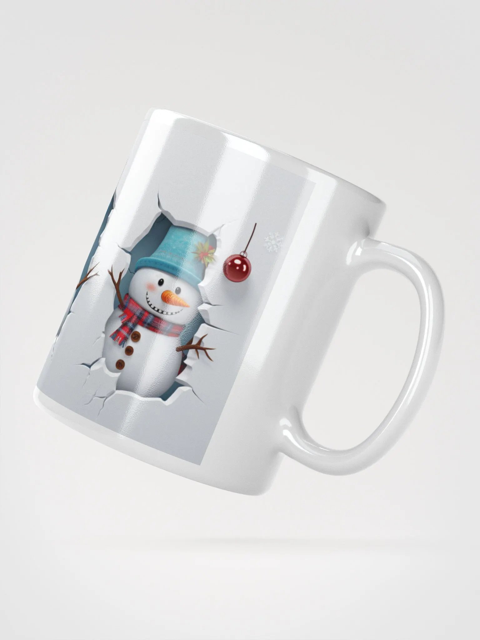 "Frosty's Festive Family" 3D Christmas Mug product image (2)