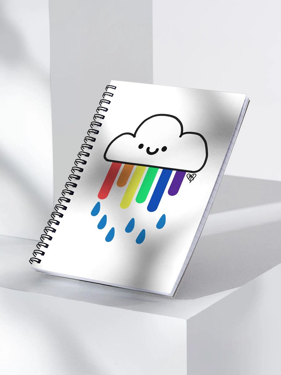 Rainbow Rain Cloud Notebook product image (4)