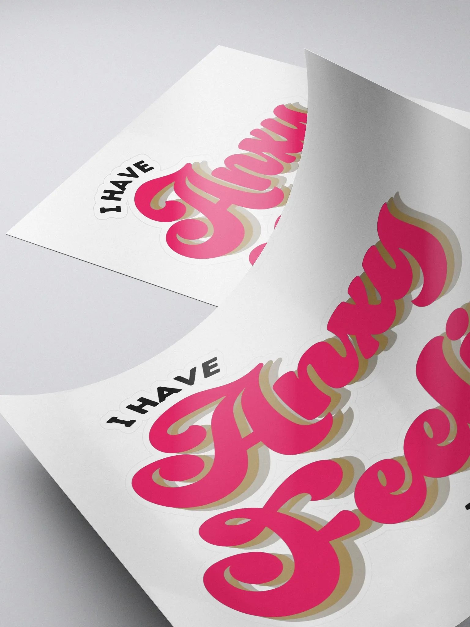 FAF Anxy Feelis Vinyl Sticker product image (4)