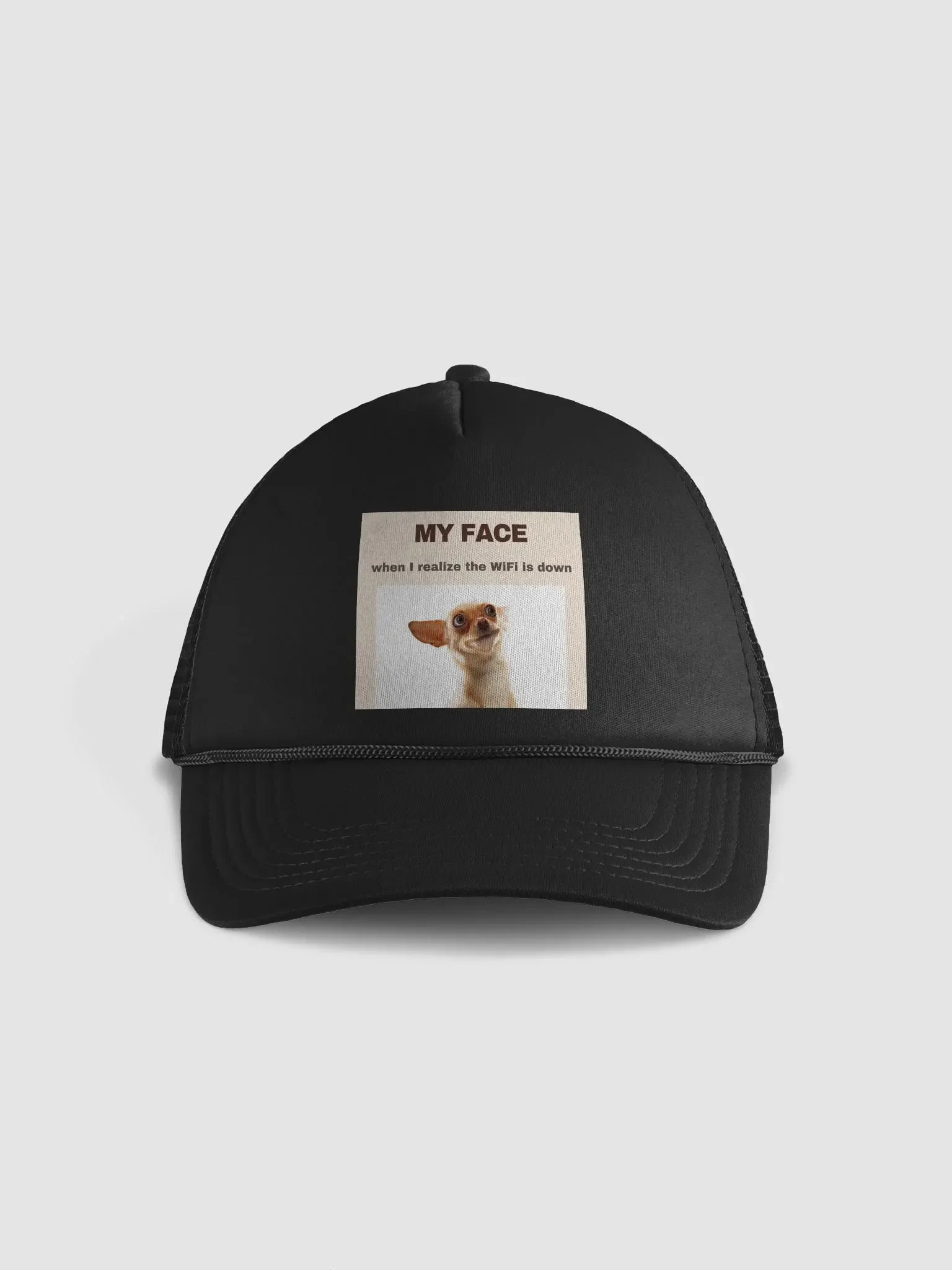 WiFi Down Chihuahua Meme Trucker Hat product image (1)