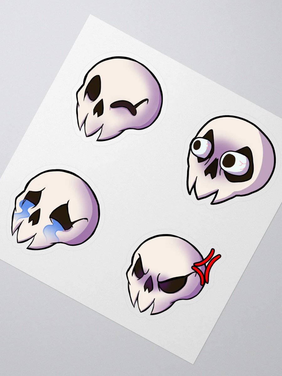 Ricky Skull Emote Stickers product image (3)