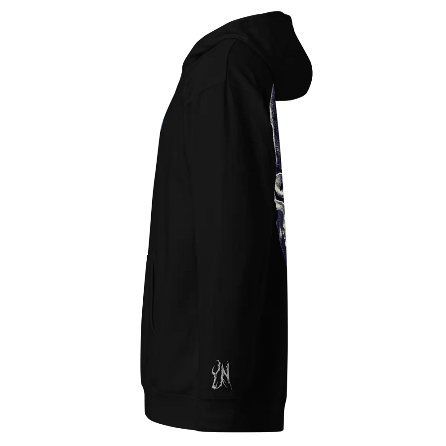 UniSex YvngNxmd Blue Script Logo Embrioder Hoodie product image (5)