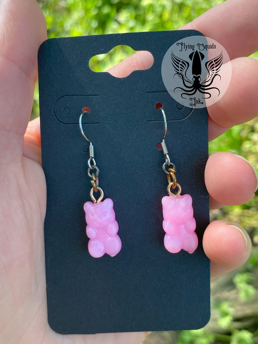 Earring- Gummy Bear Pink product image (1)