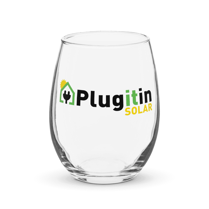 Plug It In Solar High-Quality Stemless Wine Glass product image (1)