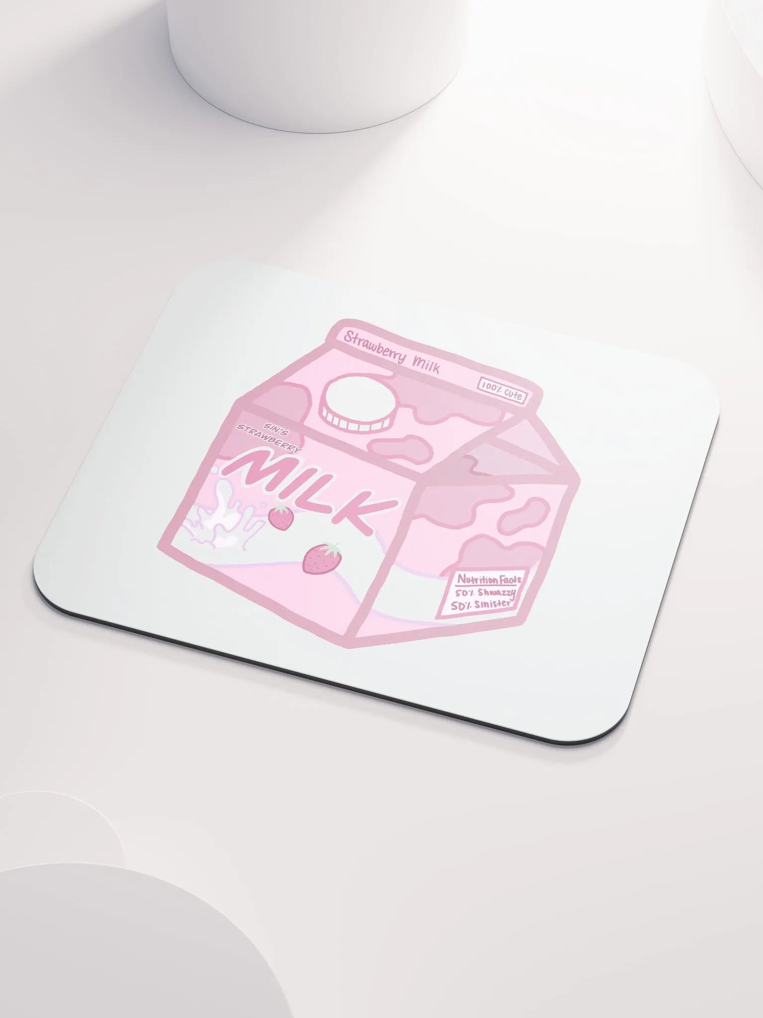 SinisterSushii Strawberry Milk Mousepad product image (3)