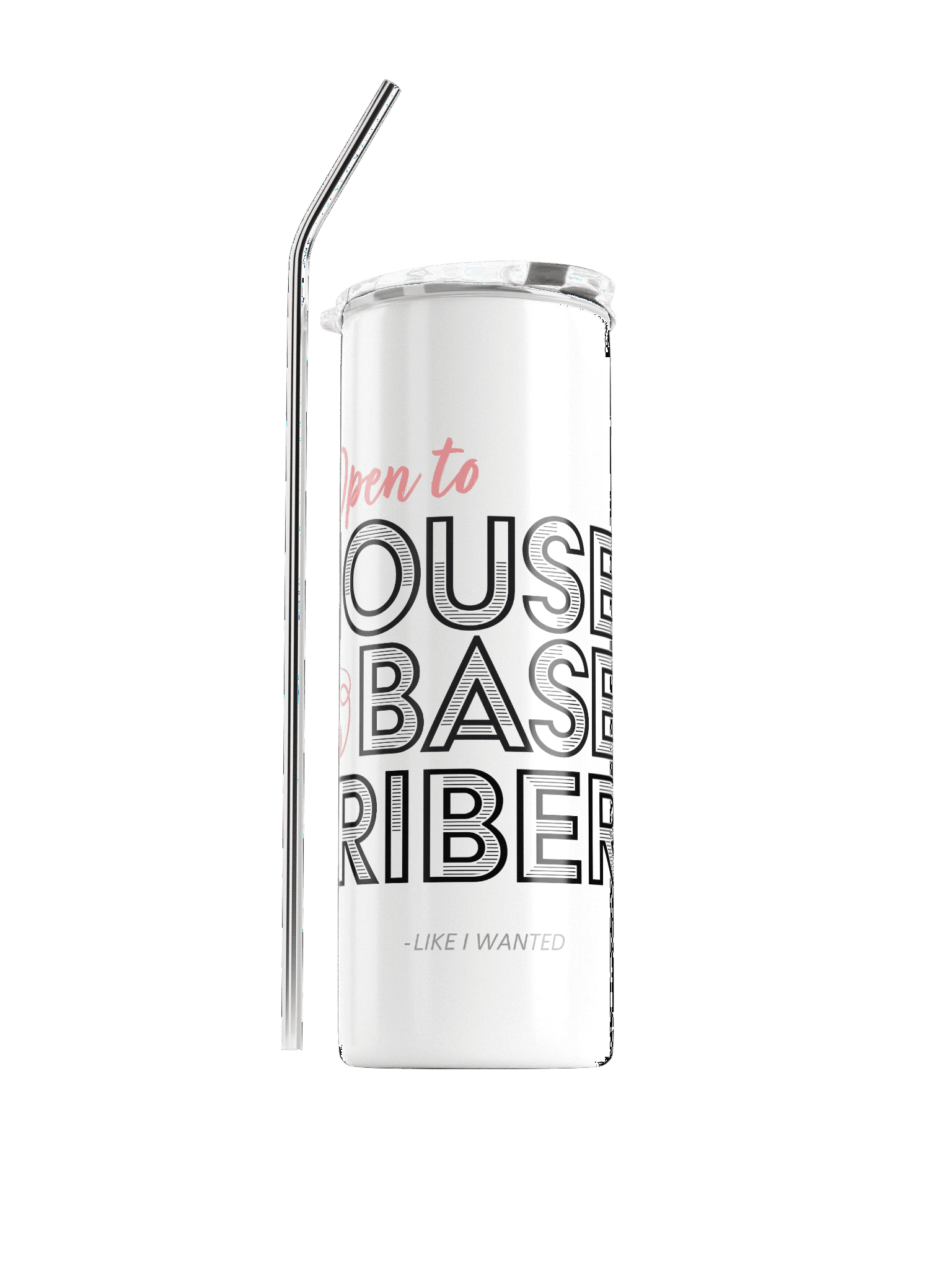 Mouse Based Bribery Stainless Steel Tumbler (White) product image (1)