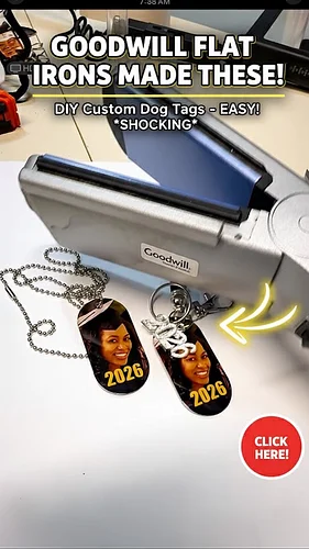 How I Sublimated these Double Sided Dog Tags using a Flat Iron I purchased from Goodwill for $1

Comment the word “Dog Tag” f...