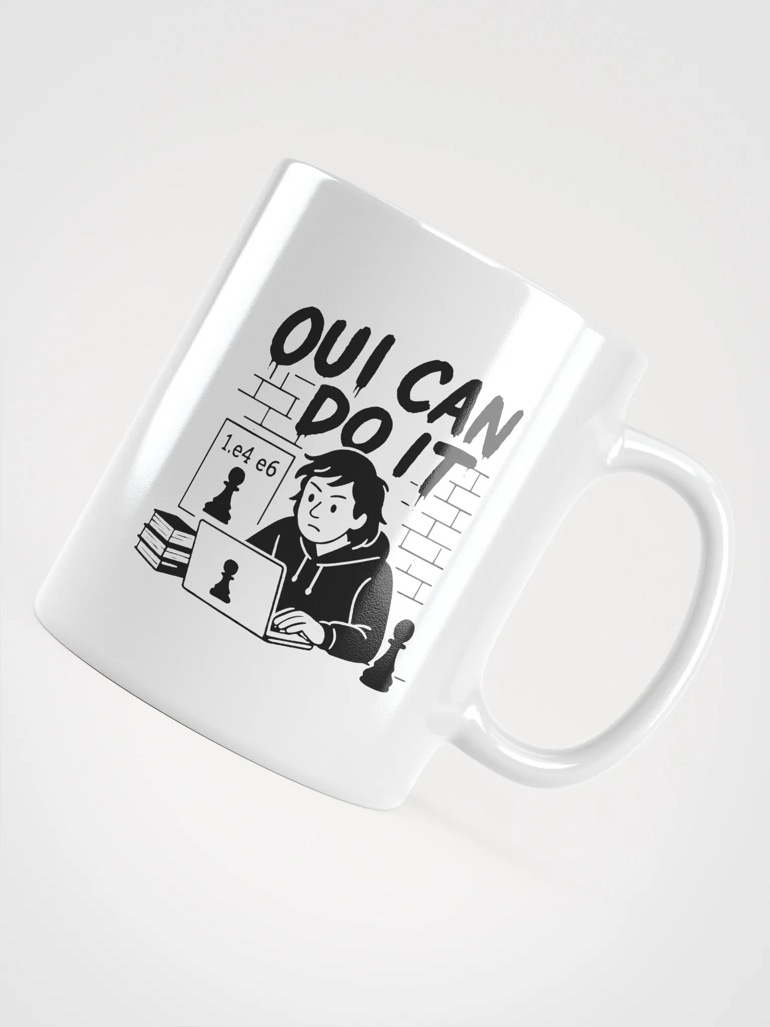 Oui Can Do It - White Glossy Mug product image (10)