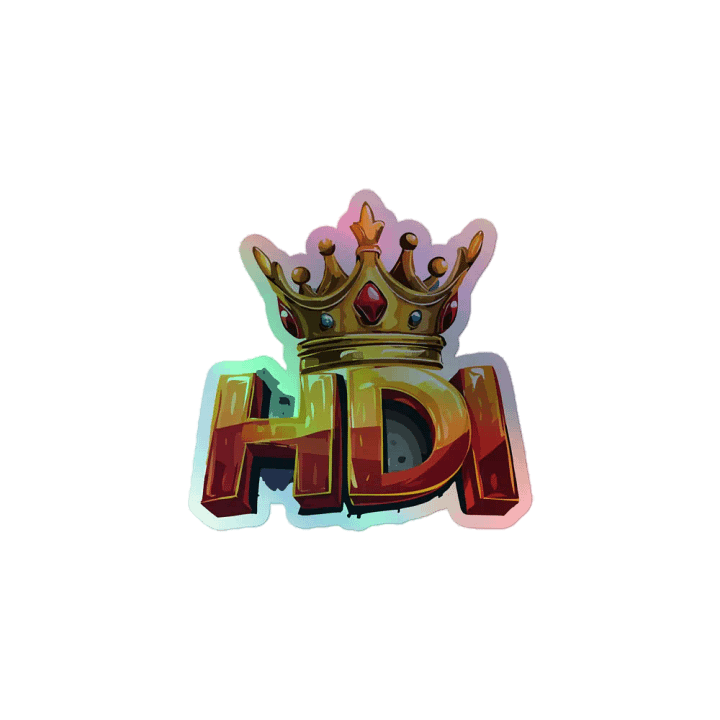 Royal HDI Crown Holographic Sticker Set product image (1)