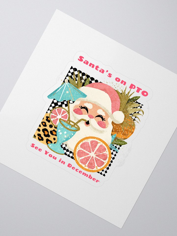Tropical Santa Kiss Cut Stickers product image (2)