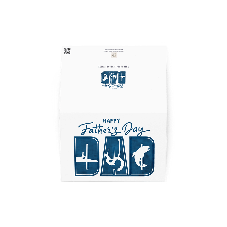 Happy Father's Day Dad Fisherman Greeting Card product image (4)