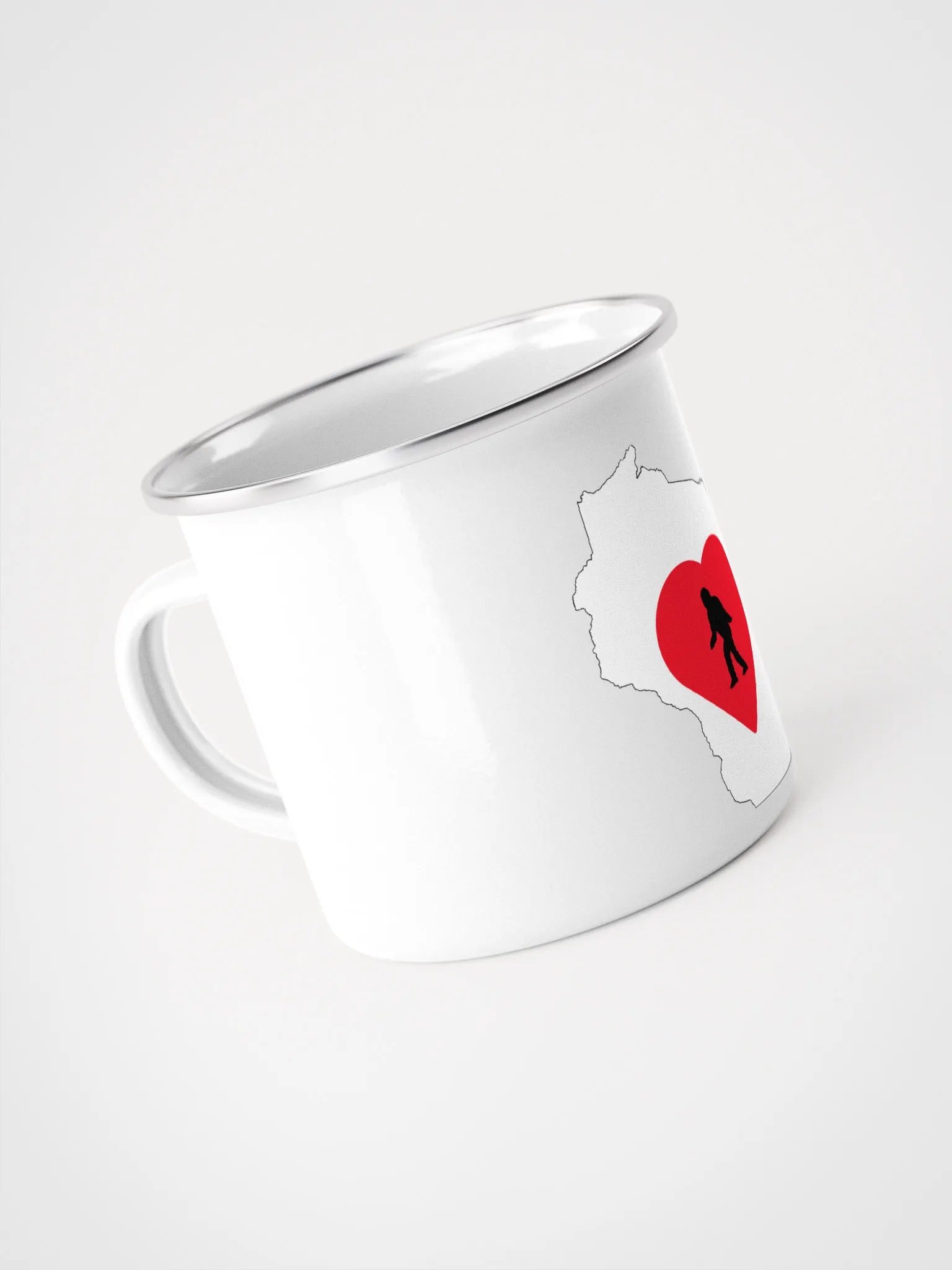 Wisconsin Heartland Bigfoot Enamel Mug product image (4)