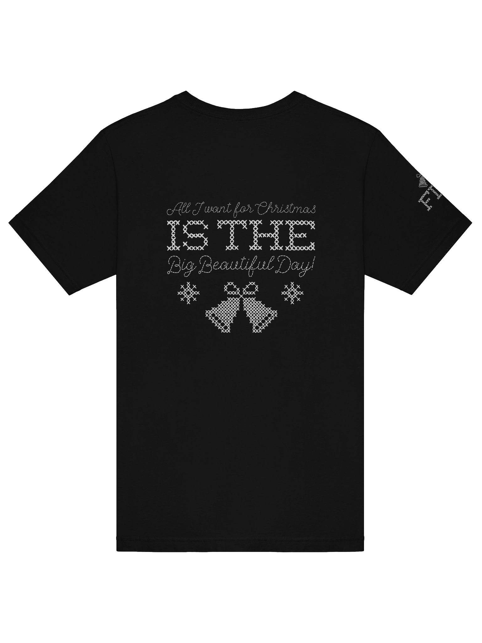 All I Want For Christmas Cross-Stitch Tee | Bella+Canvas product image (6)