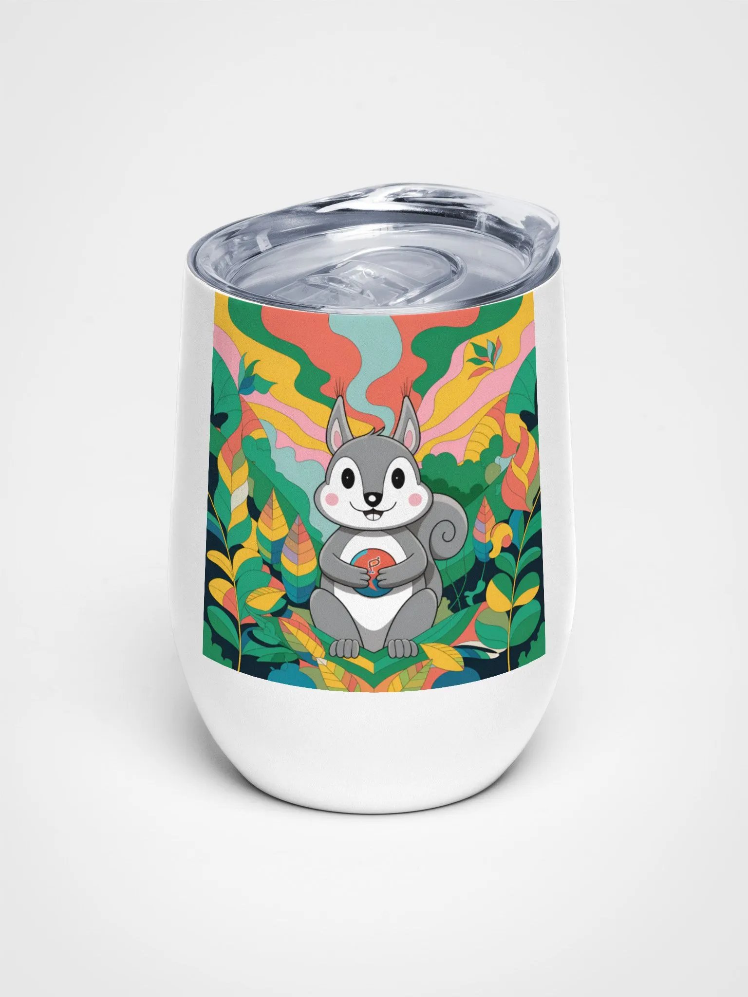 Whimsical Nutty Adventure Wine Tumbler product image (1)